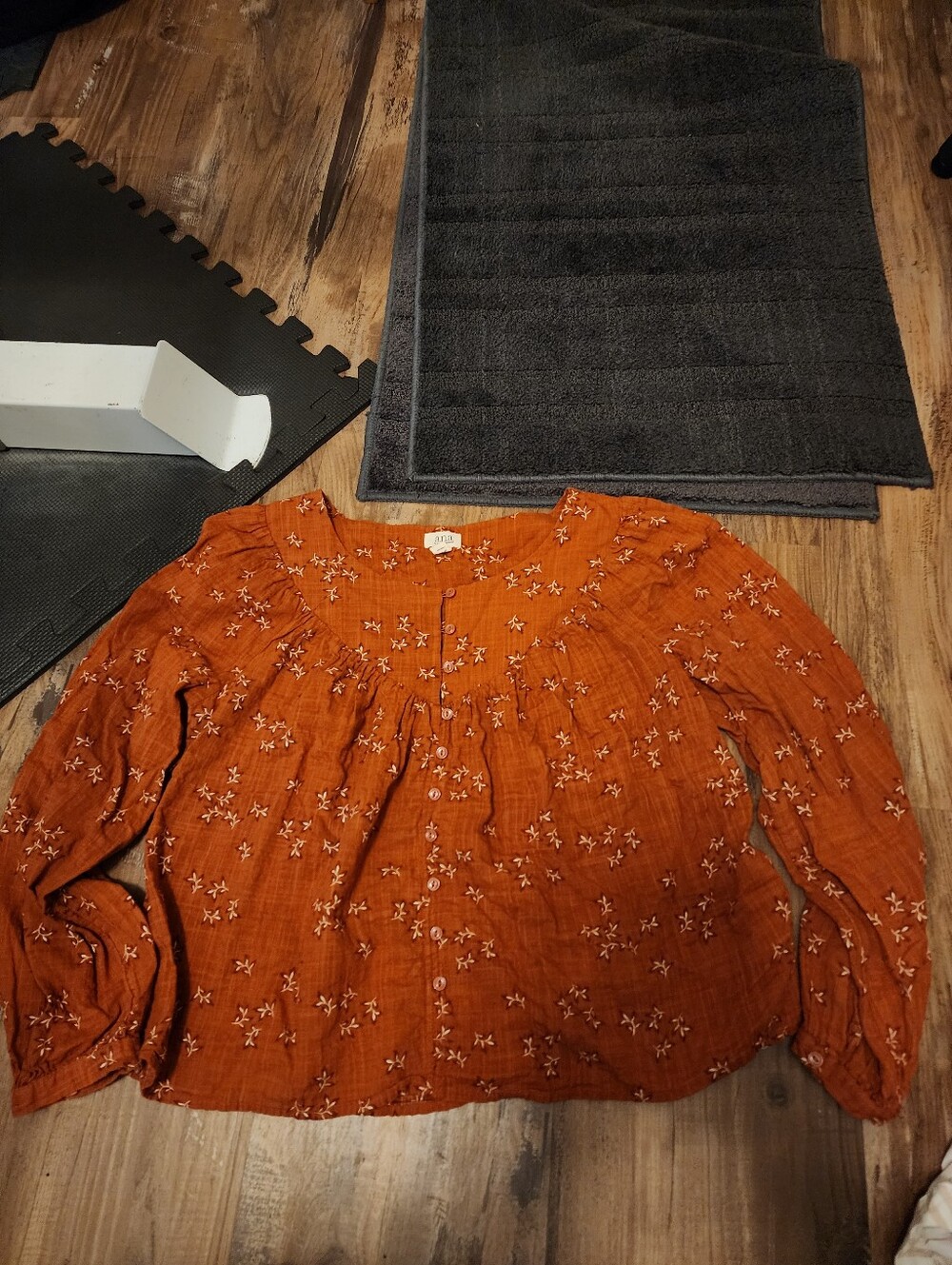 Fall Burnt Orange Blouse